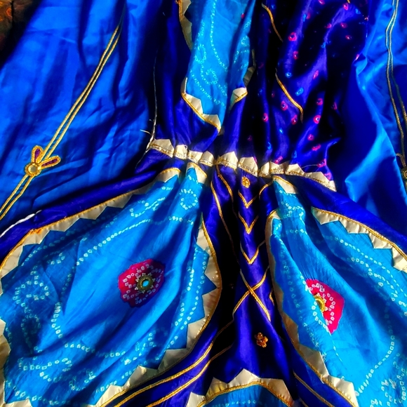 Chaniya choli/Lehenga/ Bandhoni Sari! Saree with ready-made blouse! - Picture 1 of 17